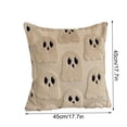 thumbnail image 3 of Gumesh Halloween Decor Throw Pillow Covers-18x18 Inches Ivory Cute Ghost Hugging Pumpkin, Plush Soft for Spooky Season & Cozy Fall Decor, 3 of 6