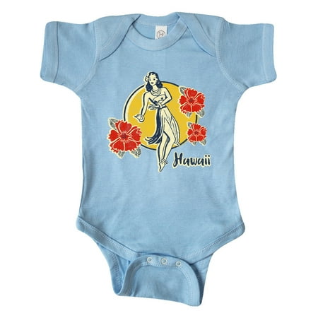 

Inktastic Retro Hula Girl Gift Baby Girl Bodysuit