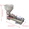 thumbnail image 2 of PreAsion Paste Liquid Filling Machine 10-100ml Pneumatic Stainless Steel Piston Filler machine for Cosmetic Oil Honey Cream Shampoo Filling Single Nozzle, 2 of 13
