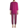 Hanes Women's Henley and Joggers Pajama Set