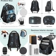 thumbnail image 4 of Bulopur Axolotl 4-Piece Kids Backpack Set for Girls 17 Inch Lightweight School Backpack with Lunch Bag, Pencil Case & Water Bottle Cover, Casual Daypack for 9-12 Years Old, 4 of 6
