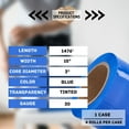 thumbnail image 6 of SSBM Pre-Stretch Hand Wrap 15" x 1476' 4 Rolls 30 Gauge Plastic Tinted Blue Shrink Film for Pallet Moving Wrapping, 6 of 7