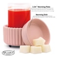 thumbnail image 2 of Ceramic Wax Melter VICTORIA AROMA, calentador de velas 3 en 1, color rosa, 2 of 5