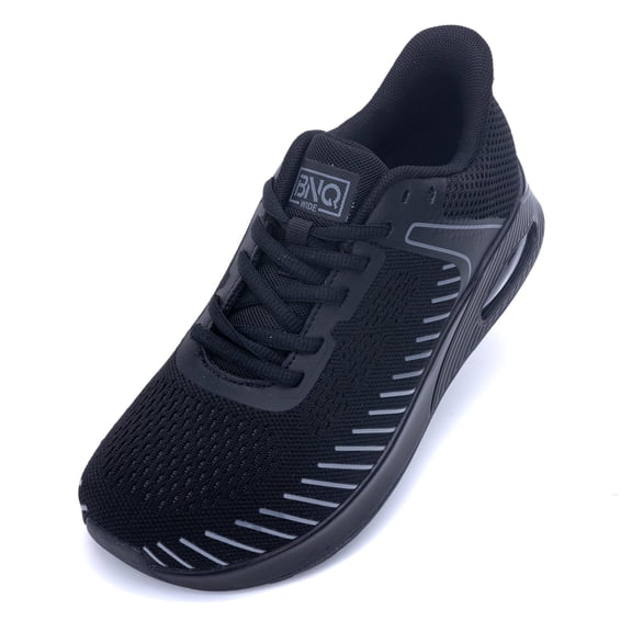 REABO Women's Wide Toe Box Shoes with Arch Support Walking Sneakers - Comfort Tennis Shoes for Plantar Fasciitis, Bunions,Size 6
