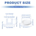 thumbnail image 2 of Tapón de Silicona en Forma de T Uxcell, Diámetro 135 mm/5.32 Pulgadas, Tapón de Silicona Impermeable Reutilizable, Tapón Redondo de Sellado para Equipos de Tuberías, Blanco, 2 of 7