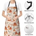 thumbnail image 4 of Kdxio Western Desert Nature Landscape Apron with Pockets Adjustable Kitchen Aprons for Men Women Waterproof Aprons for Cooking,Drawing,Crafting, Baking Household Cleaning, 4 of 5