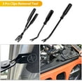 thumbnail image 4 of GOOACC 200Pcs Trim Removal Tool, Auto Push Pin Bumper Retainer Clip Set Fastener Terminal Remover Tool Adhesive Cable Clips Round Handle Crowbar Kit Car Panel Radio Removal Auto Clip Pliers, Black, 4 of 8