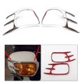 thumbnail image 4 of 1 par de rejillas de en la parte posterior del espejo ajuste de la lámpara de delantera para GL 800 2001-2011 Zulema Embellecedores de la cubierta de la lámpara de la motocicleta, 4 of 8