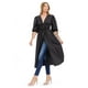 thumbnail image 2 of Blusa larga con abertura Roman Fashion /Juvenil, 6564 (Negro) negro G, 2 of 4