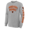 thumbnail image 4 of Men's Fanatics Heather Gray Chicago Bears Hometown Sweep Legacy Long Sleeve T-Shirt, 4 of 5