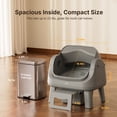 thumbnail image 6 of PetPivot AS12 Automatic Cat Litter Box Self-Cleaning with Safety Protection, Liners, Front Entry Step Included, Full Grey, 6 of 10