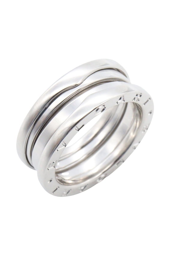 Pre-Owned Bvlgari Bulgari B-zero1 Ring, 3-band ring, 18K White Gold (18KWG), Silver-tone, for...