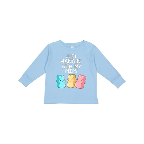 Inktastic Easter Hangin' with My Peeps Boys or Girls Long Sleeve Toddler T-Shirt