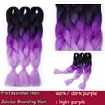 thumbnail image 2 of Ombre Jumbo Braiding Hair Extensions High Temperature Synthetic Twist Hair Multiple Colored Hair, 2 of 5