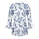thumbnail image 4 of Fiudx Camisetas para Mujer Blusa de Manga 3/4 con Cuello En V Informal Estampada a La Moda para Mujer, 4 of 5