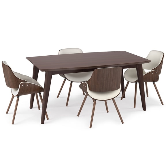 Simpli Home Malden / Draper 5-Piece Dining Set