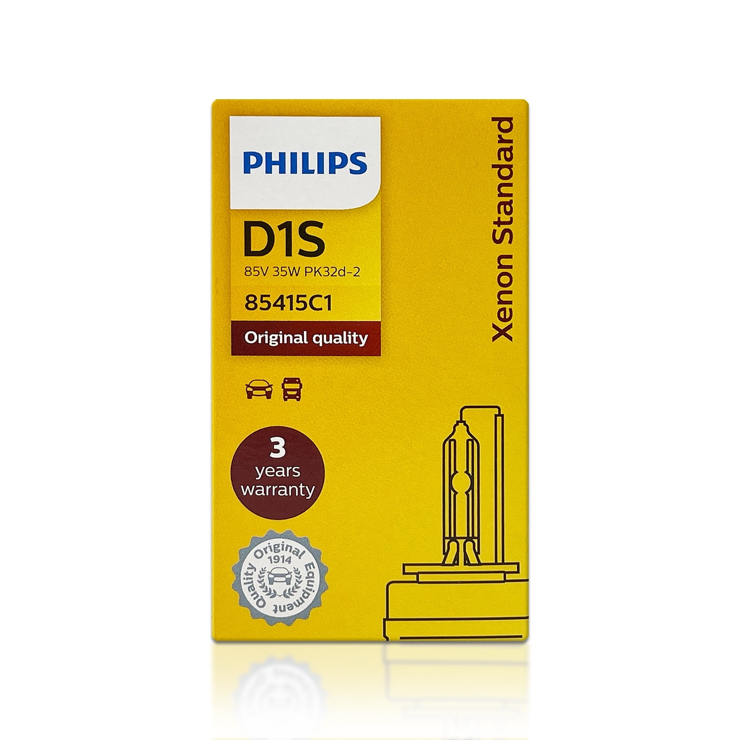 Philips D1s HID Xenon 5000k Bulbs, 85415WHV2