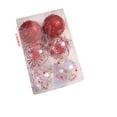 thumbnail image 3 of Newxiaaa Shatterproof Christmas Ball Ornaments, Transparent Plastic Balls Transparent Acrylic Hollow Ball Christmas Balls Baubles Party Tree Decorations, for Small Tree (Red), 3 of 6