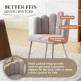 thumbnail image 3 of JONPONY Dining Chairs Modern Upholstered Set of 6 Dining Room Chairs for Living Room, Bedroom, Kitchen,Light Gray, 3 of 9