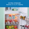 thumbnail image 6 of Avanti Retro Series Compact Refrigerator and Freezer, 3.1 cu. ft., in Seafoam Green (RMRT30X7G-IS), 6 of 19