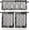 Black, variant on European Floral Kitchen Curtains and Valances Set, Rod Pocket Curtains Tier Farmhouse Window Curtains 36 Inch Length, Rustic Black Grey Formal Traditional Tribal 3 Piece Kitchen Curtains Set