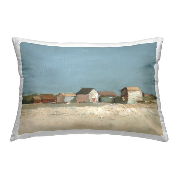 Stupell Industries Neighborhood in Distance Decorative Printed Throw Pillow Design by Ethan Harper .