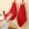 thumbnail image 4 of Piwvid Soft Hand Towel, New Year's Red Creative Kitchen Thickened Towel Quick Dry Hanging Wash Towel Kitchen Accessories for Bathroom Kitchen, 4 of 6