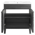 thumbnail image 4 of Modway Render 30" Particleboard Bathroom Vanity Cabinet in Charcoal/White, 4 of 4