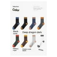 thumbnail image 4 of New Color Matching Socks Cotton Sweat Absorbent Deodorant High-end Comfort Don't Strangle Feet Autumn And Winter Socks Men  2 pairs, 4 of 7