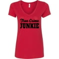thumbnail image 3 of Inktastic True Crime Junkie in Black Text Women's V-Neck T-Shirt, 3 of 5