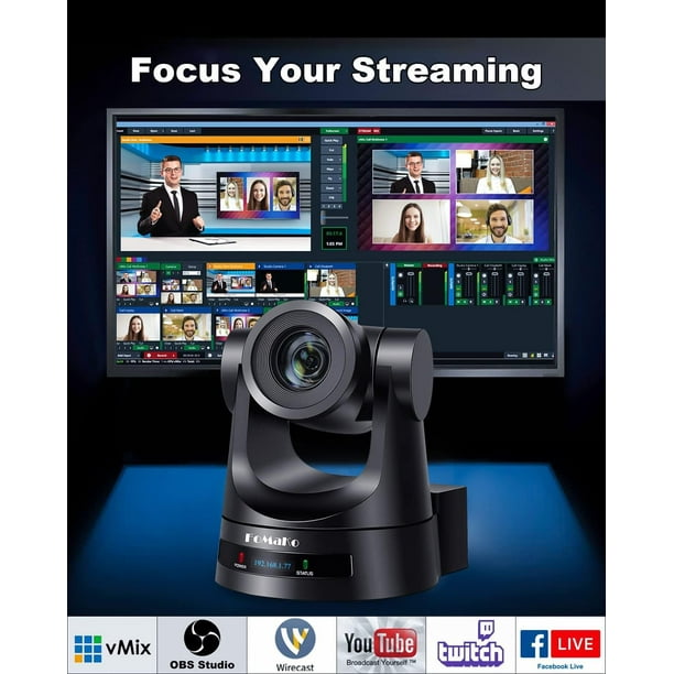 Ptz Camera Facebook Live Streaming Camera Anywii 12x Optical Zoom