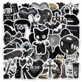 thumbnail image 1 of Paquete de pegatinas de color negro gótico, 50 unidades | Dark Aesthetic Vinyl Dec, 1 of 2
