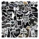 thumbnail image 1 of Paquete de pegatinas de color negro gótico, 50 unidades | Dark Aesthetic Vinyl Dec, 1 of 2