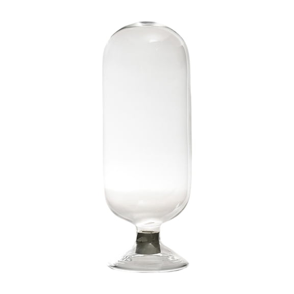 TISHITA Glass Match Cloche Jar Match Holder Multiuse Storage Container Fireplace Match Cloche Jar (Matches Not Included) L