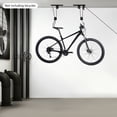 thumbnail image 2 of 132lbs Bike Hoist, Ceiling Mount Pulley System, Bike Storage, Set of Bike Hangers for Garage Storage, 2 of 20