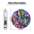 thumbnail image 3 of Pofeuu Miroir de Maquillage de Poche Portable Monster High, Couverture en PU, Compact, de Voyage, Double Face, Forme Ronde, 3 of 9