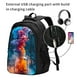 thumbnail image 2 of Easygdp Modern Art Red And Blue Colors Mochila para Laptop de Viaje con Puerto USB, Mochila para Laptop con Puerto de Carga USB para Mujeres y Hombres, 2 of 7