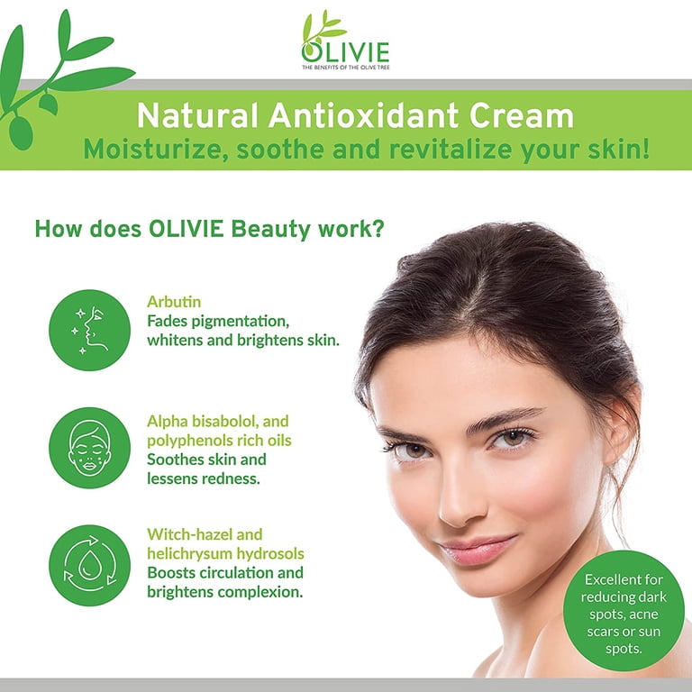 OLIVIE Organic Polyphenol Face Cream: Anti Aging, Dark Spot