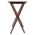 thumbnail image 4 of Winsome Alex 4-Piece Single Foldable Snack Tables, Walnut Finish, 4 of 10