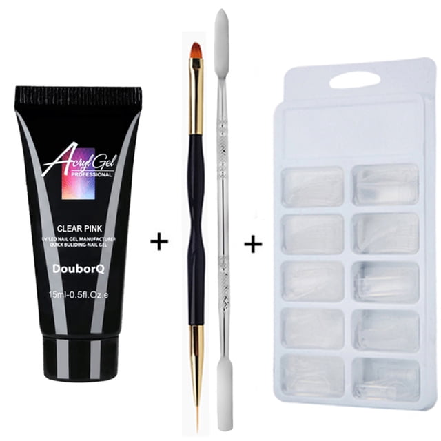 AIHOME For Poly Gel Nail Art Fast Drying Phototherapy Gel Multicolor Extension Gel 15g Set