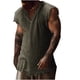 thumbnail image 1 of Camisa de Cuello en V Suelta Tridimensional de los Hombres, Top Transpirable Y Ligero, 1 of 5