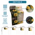 thumbnail image 6 of Spring Floral Table Runner 70 Inches, Yellow Roses Flowers Rustic Botanical Pink Bed Runner Dresser Scarves Tabletop for Indoor Outdoor Parties/Ceremony/Banquet, 13" x 70", 6 of 9