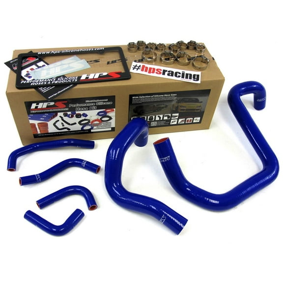 HPS Silicone Radiator   Heater Hose Kit for Jeep 12-17 Wrangler JK & Unlimited 3.6L I6 (LHD) BLUE