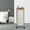 thumbnail image 6 of Seville Classics Large 10-Drawer Organizer Cart, Frosted White, 6 of 9