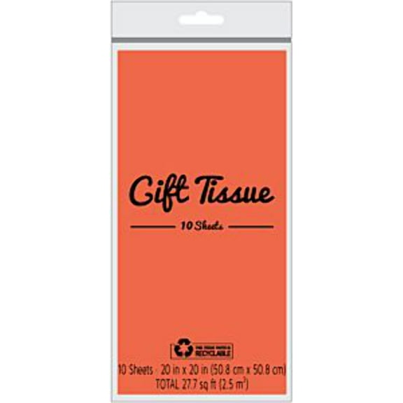 Gift Tissue Paper 10 Sheets Orange [24374]