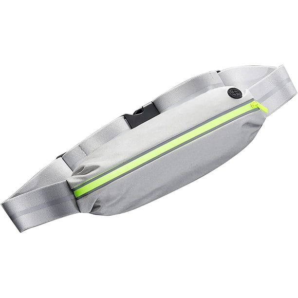 Cinturón para correr, riñonera delgada, equipo reflectante para correr, cinturón para correr para mujeres y hombres, soporte impermeable para teléfono para correr, senderismo, gimnasio, cinturón ajus JAMW Sencillez