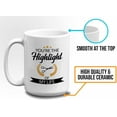 thumbnail image 5 of Barber Coffee Mug 15 oz White - You're The Highlight - Hairdresser Stylist Beautician Shaver Male Female Hairstylist Beauty Salon Hair Salon Cosmetologist Philocalist, 5 of 7