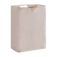 thumbnail image 2 of Large Capacity Linen Laundry Hamper with Wooden Handles Foldable Waterproof Storage Basket for Clothes Blankets, 2 of 6
