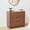 Brown, variant on Weselon 3 Drawer Dresser for Bedroom, Modern Wave Panel Chest of Drawers, Closet Storage Cabinet, Walnut