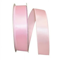 Reliant Ribbon - 92575W-061-09K, Satin Value Wired Edge Ribbon, Pink, 1-1/2 Inch, 50 Yards